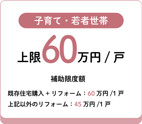 子育て・若者世帯 上限45万円
