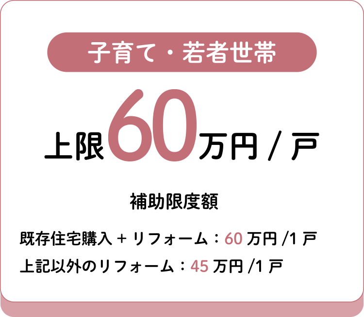 子育て・若者世帯 上限45万円