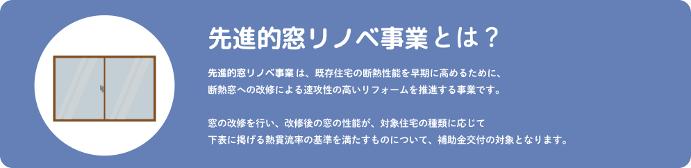 先進的窓リノベ事業とは?