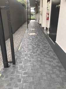 アパート外構リノベーション長尺シート